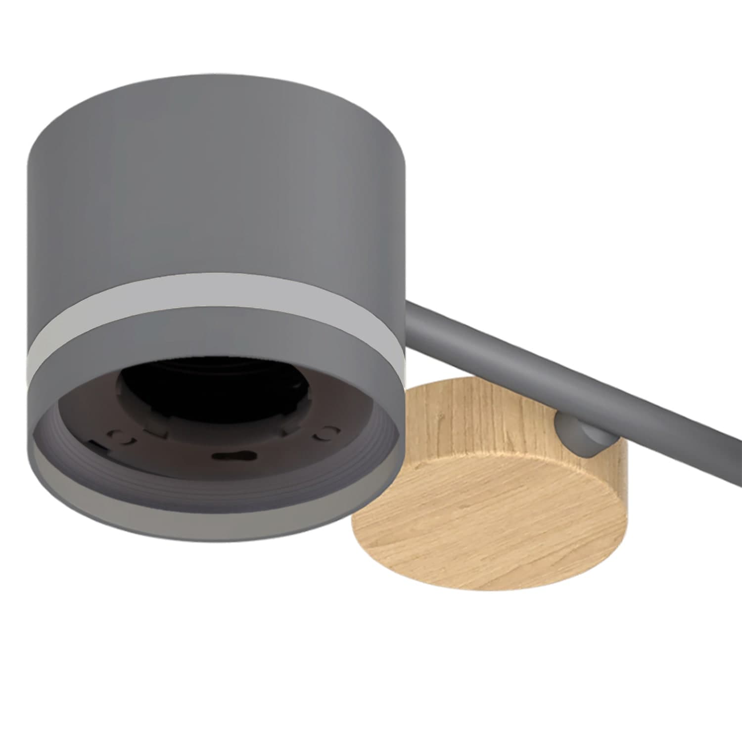 Светильник потолочный Reluce 68730-0.3-08 GX53 GREY+WOOD