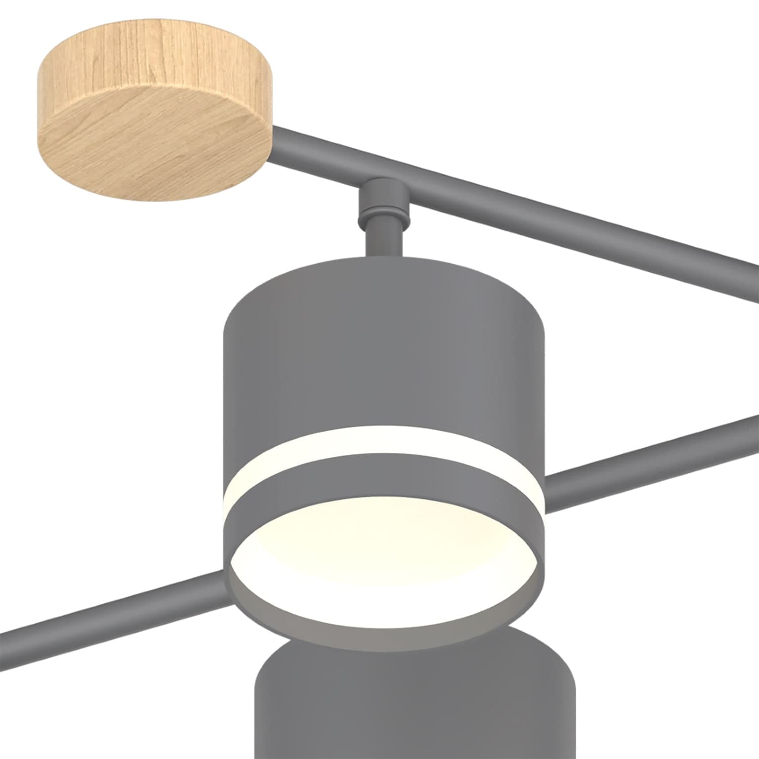 Светильник потолочный Reluce 78730-0.3-06 GX53 GREY+WOOD