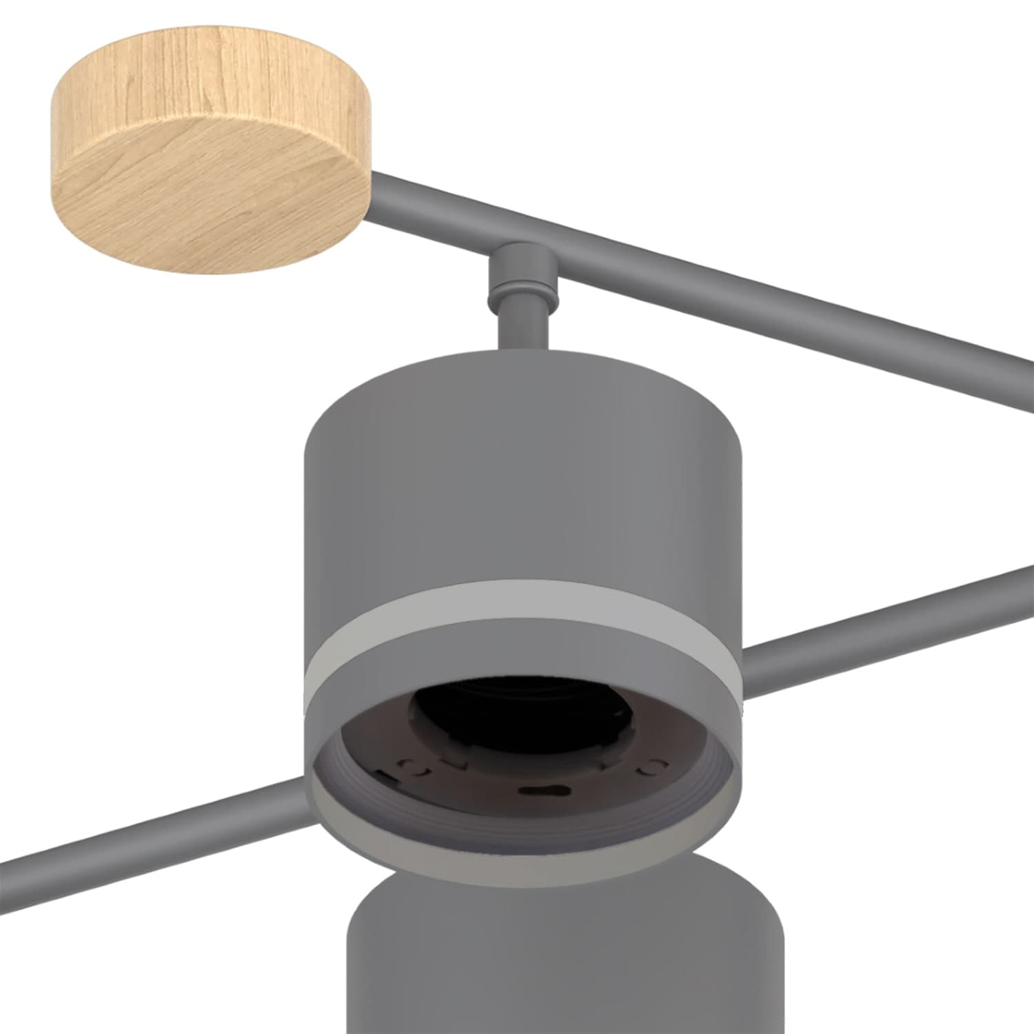 Светильник потолочный Reluce 78730-0.3-06 GX53 GREY+WOOD
