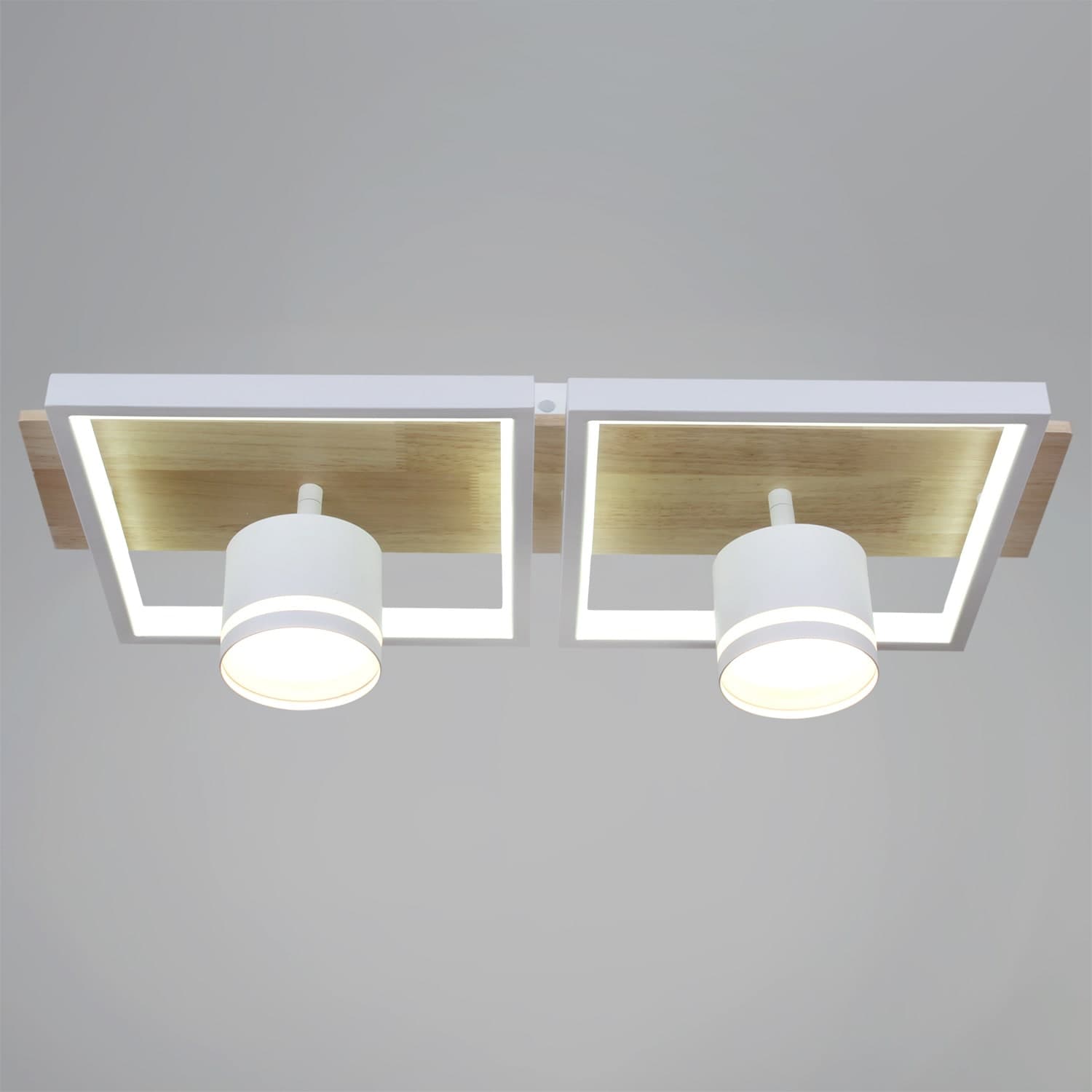 Светильник потолочный Reluce 19560-0.3-2+2 WH+WOOD