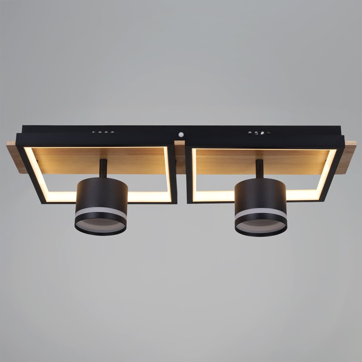 Светильник потолочный Reluce 19560-0.3-2+2 BK+WOOD