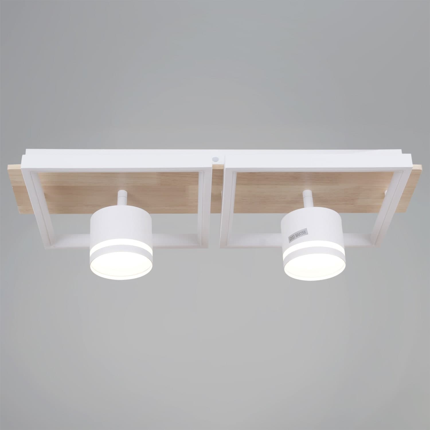Светильник потолочный Reluce 19560-0.3-2+2 WH+WOOD