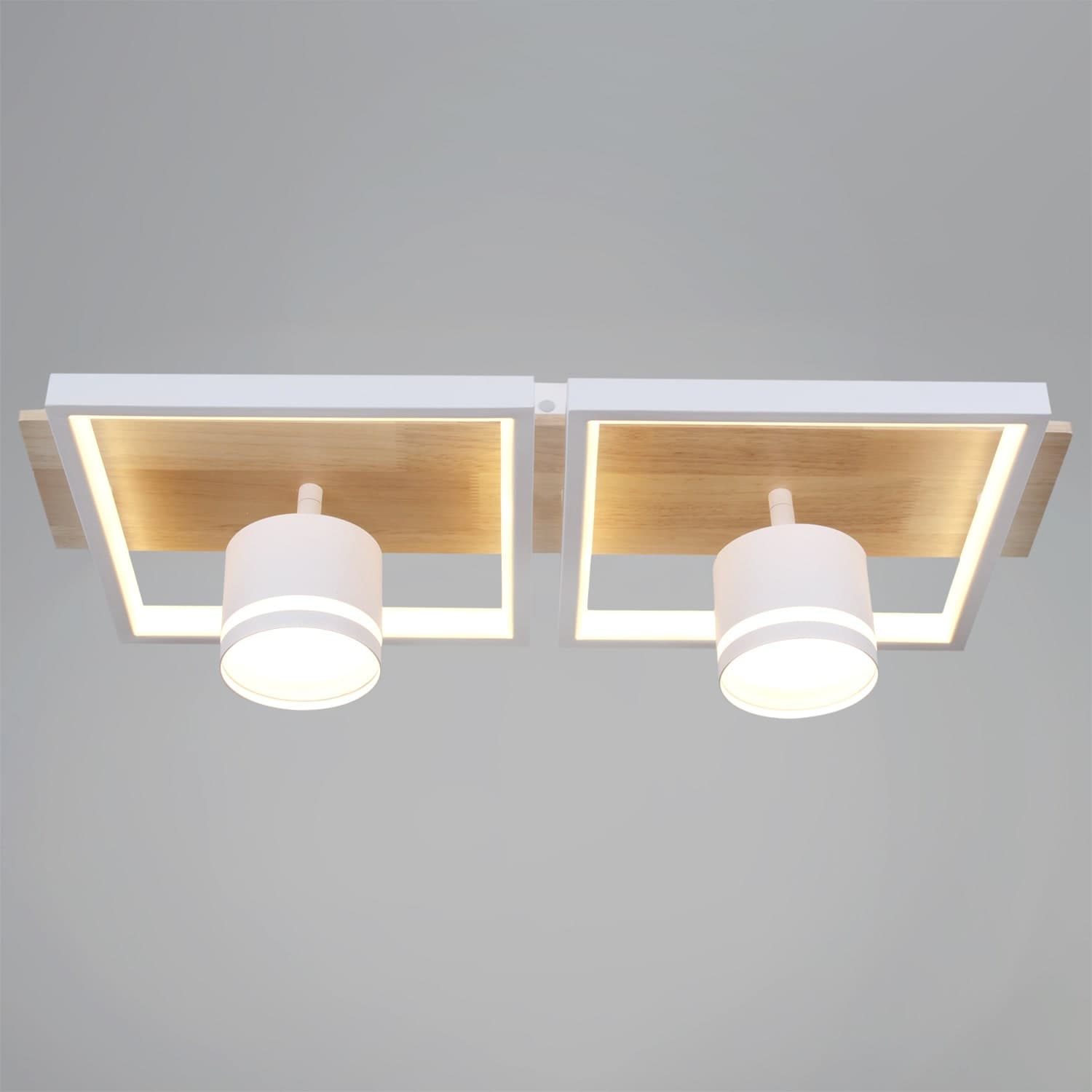Светильник потолочный Reluce 19560-0.3-2+2 WH+WOOD