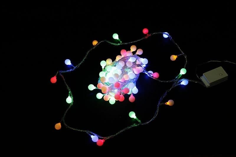 Гирлянда светодиодная 10м 100LED с контроллером c насадками "шарик" Sneha A-002 LED MIX