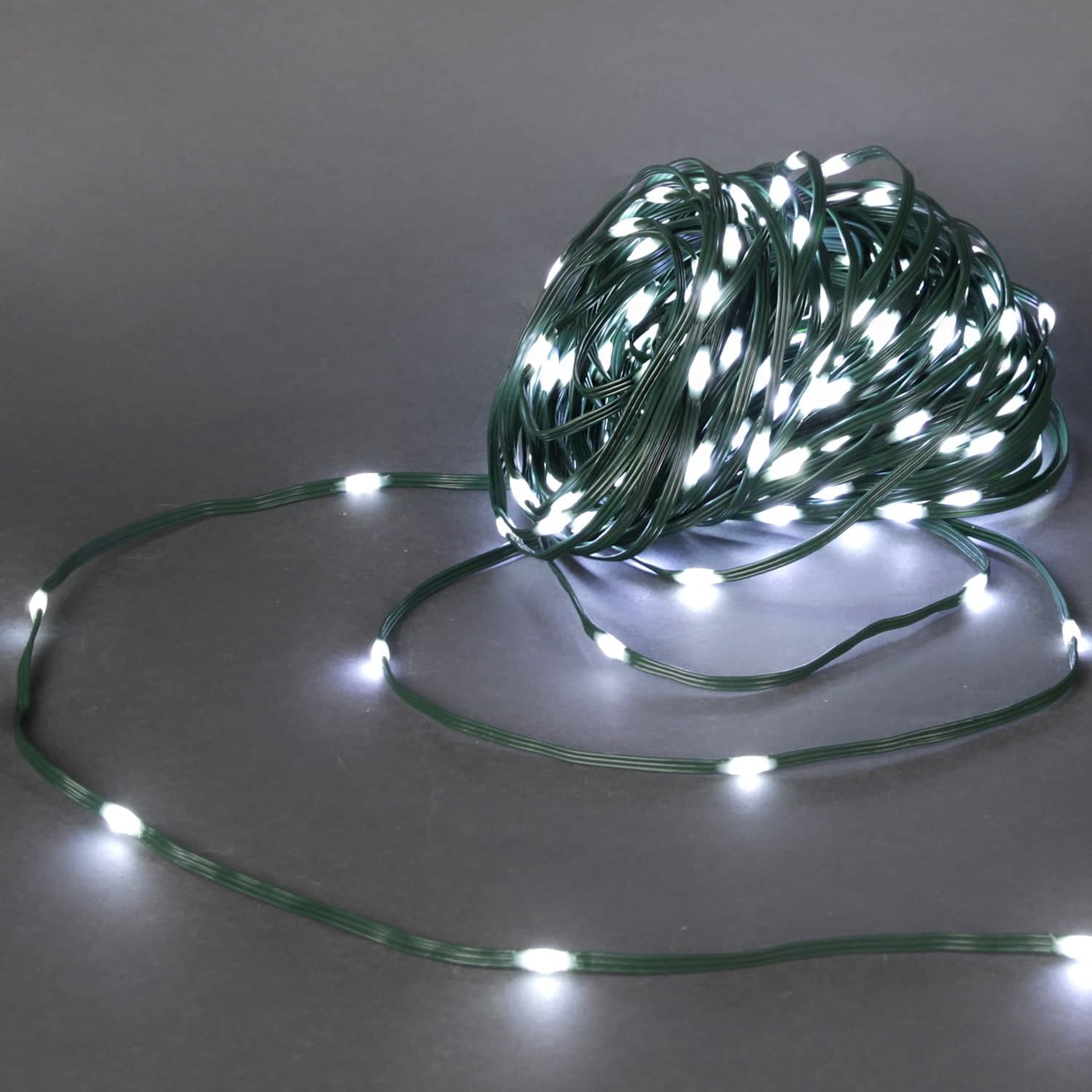 Гирлянда светодиодная, 30м, 300LED, "Капля", 220V, зеленый шлейф, с контроллером Sneha A-509A WT