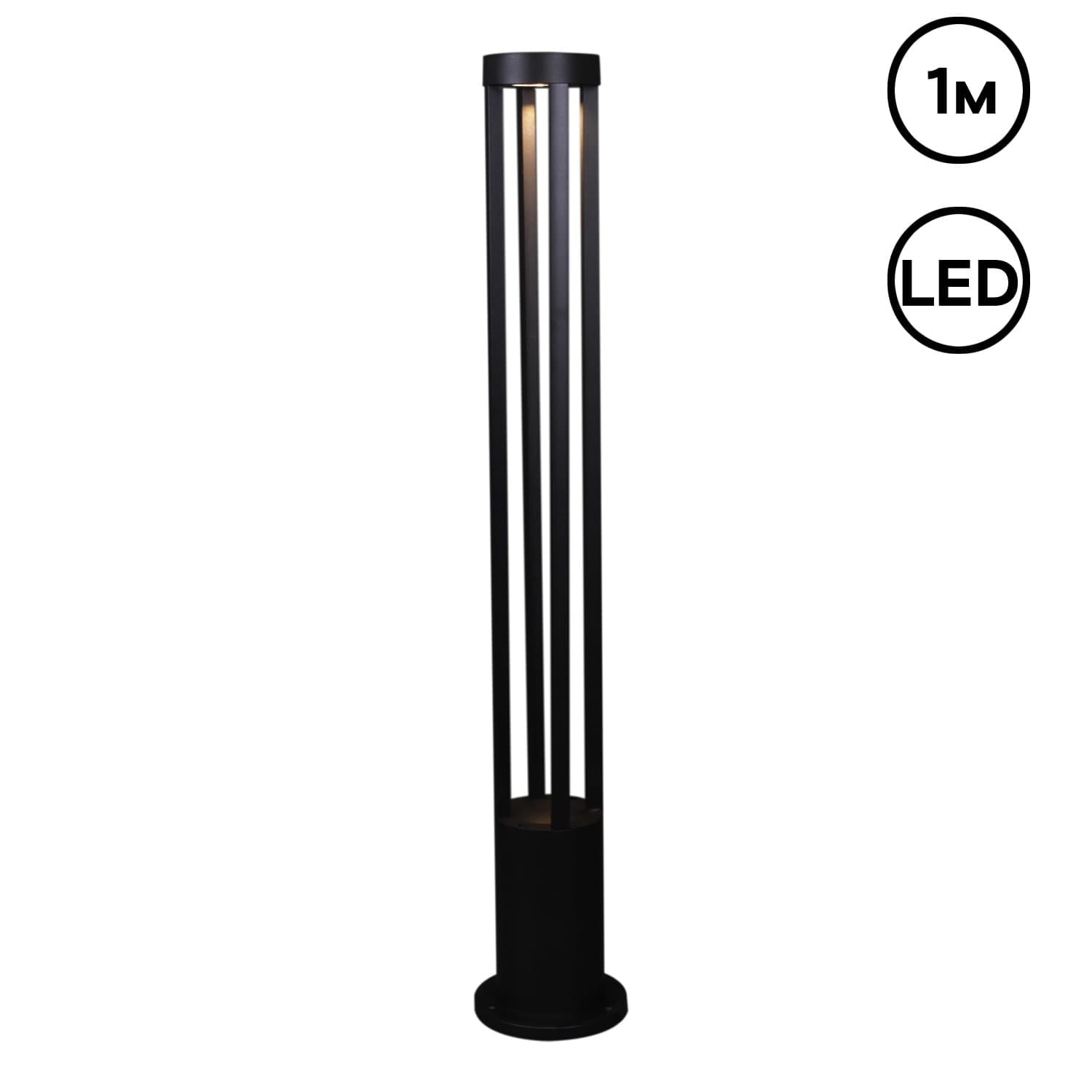 Фонарь Reluce 09958-0.7-001JH 1,0M LED7W BK RLOS