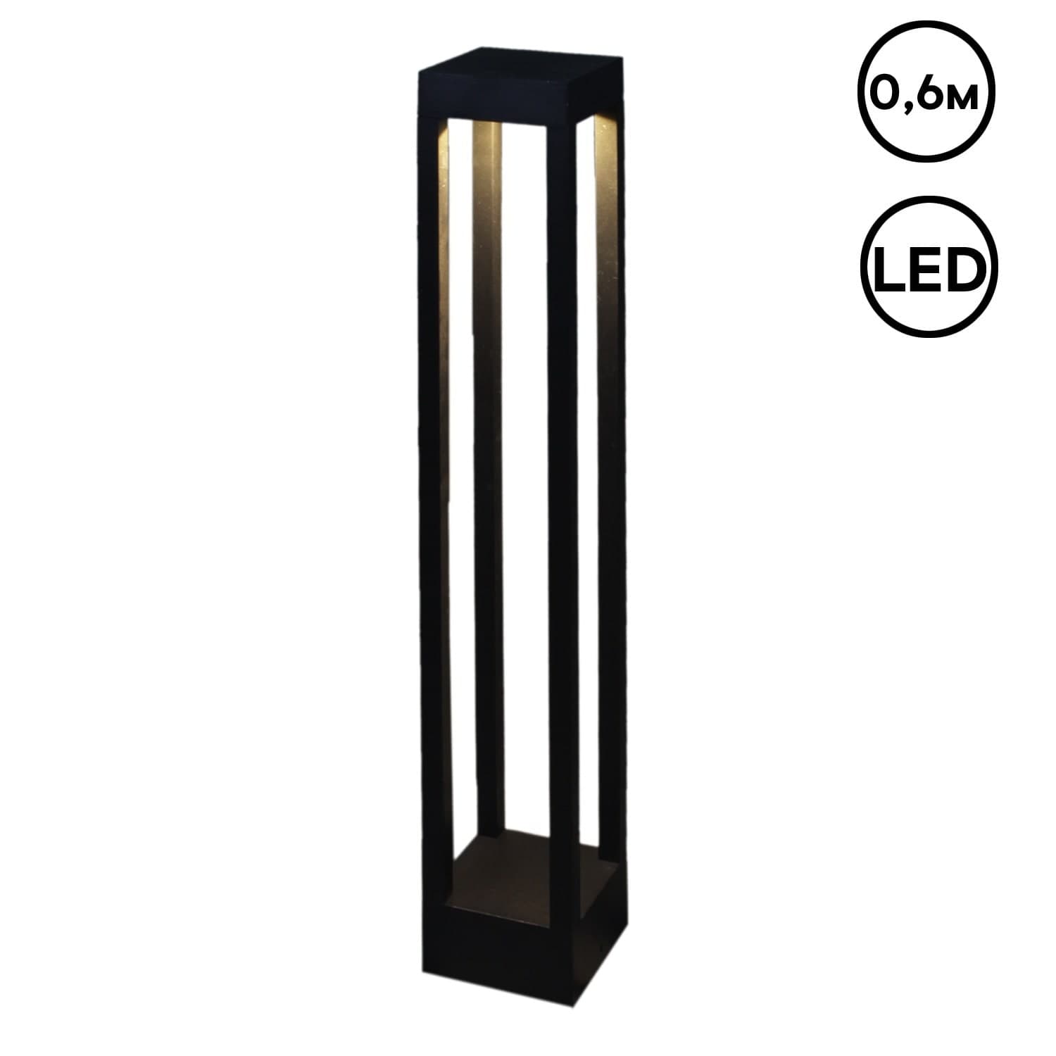 Фонарь Reluce 09970-0.7-001U 0,6M LED7W BK RLOS