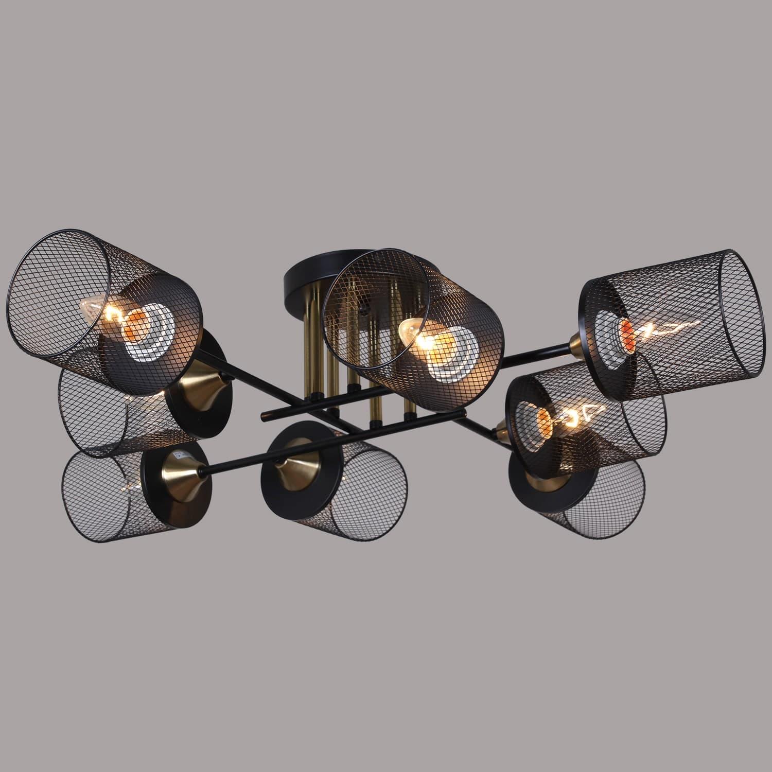 Светильник потолочный Reluce 38460-0.3-08 BK+COPPER