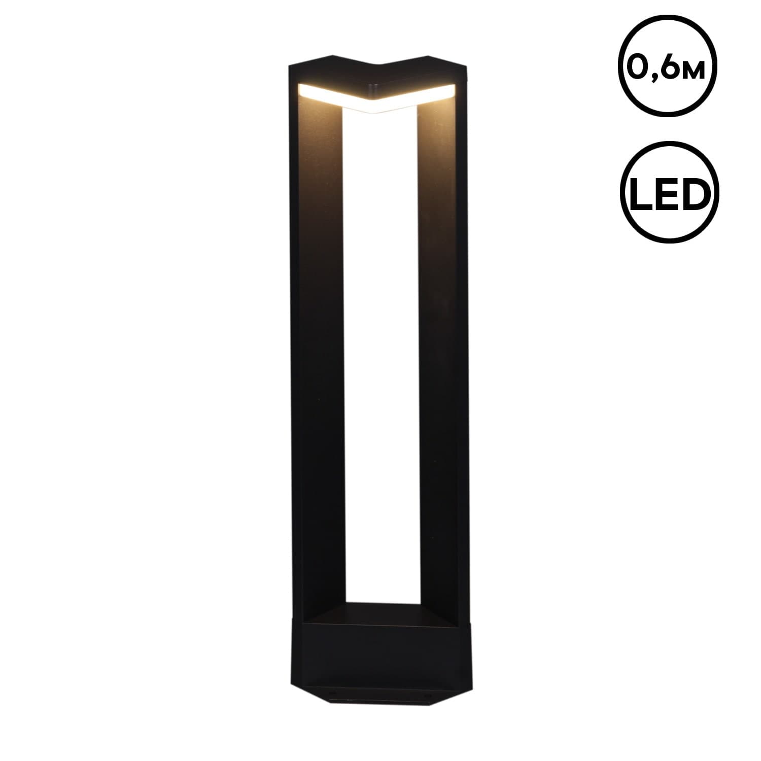 Фонарь Reluce 09980-0.7-001JH 0.6M LED12W BK RLOS