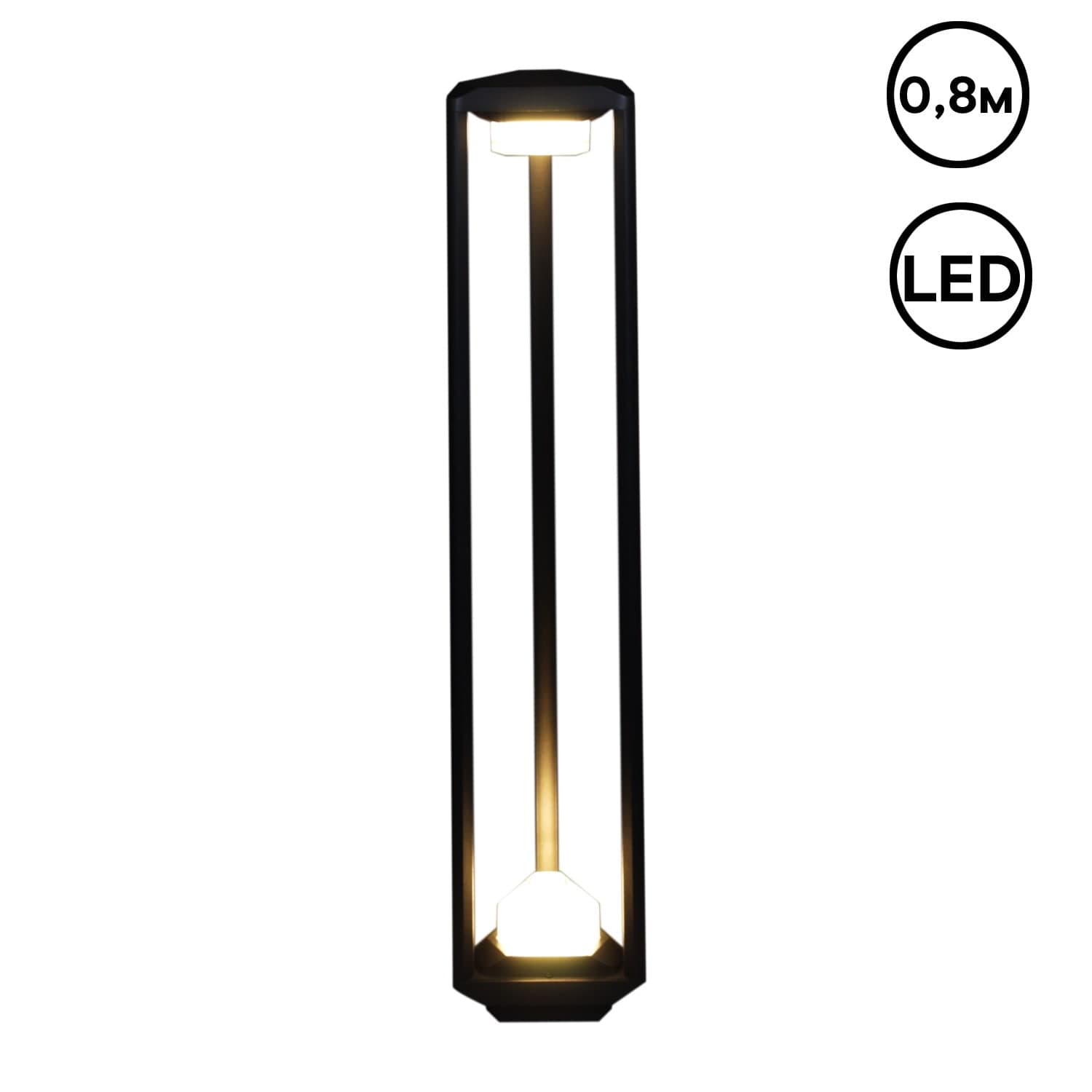 Фонарь Reluce 09987-0.7-001JH 0.8M LED2X6W BK RLOS