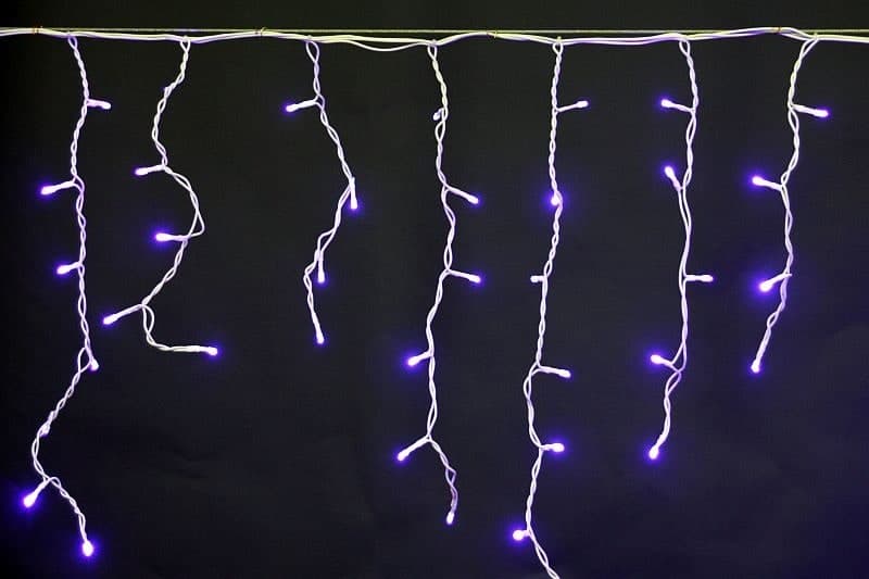 Светодиодная гирлянда "бахрома" 3x0.6м 140LED белый провод Sneha A-012R PP