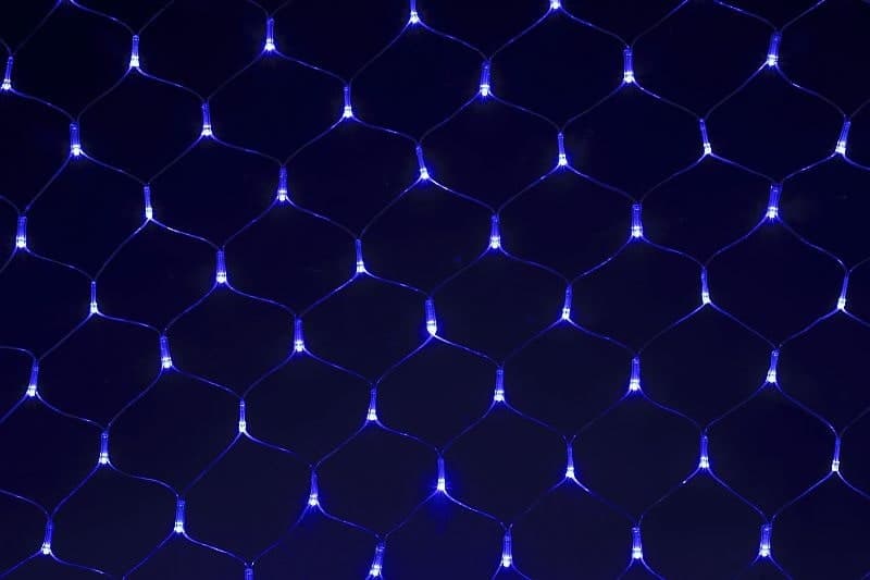 Светодиодная сетка 1.5x3м 480LED прозрачный провод с контроллером Sneha A-011 LED BL