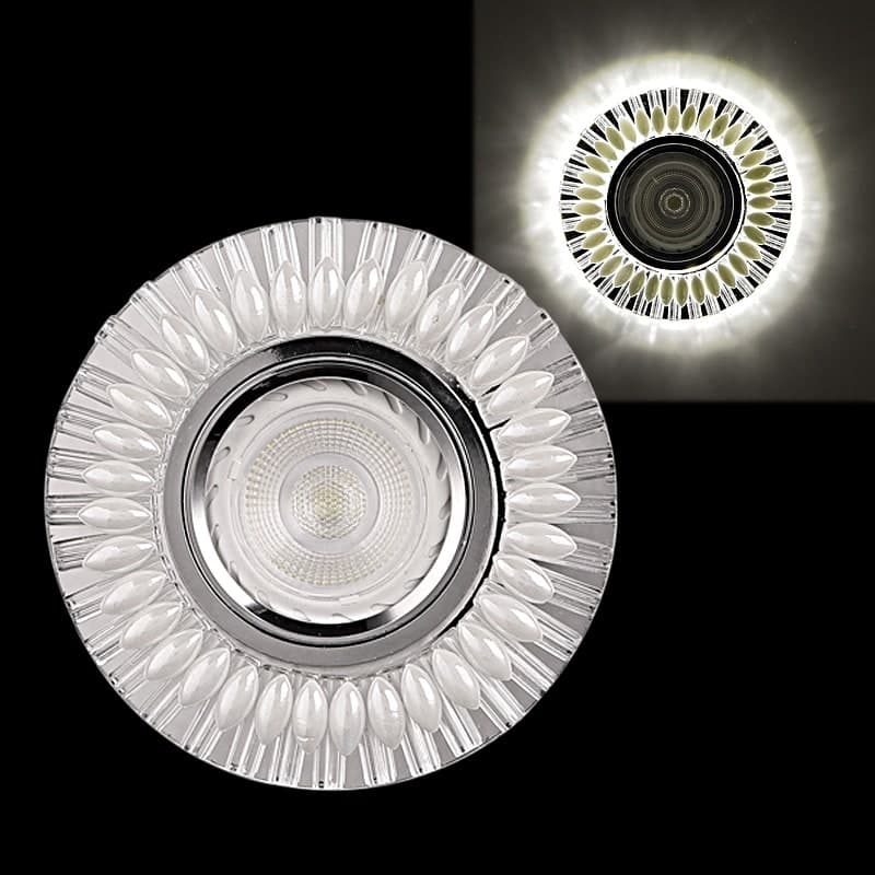 Светильник точечный Reluce 16168-9.0-001GP MR16+LED3W WT/CL