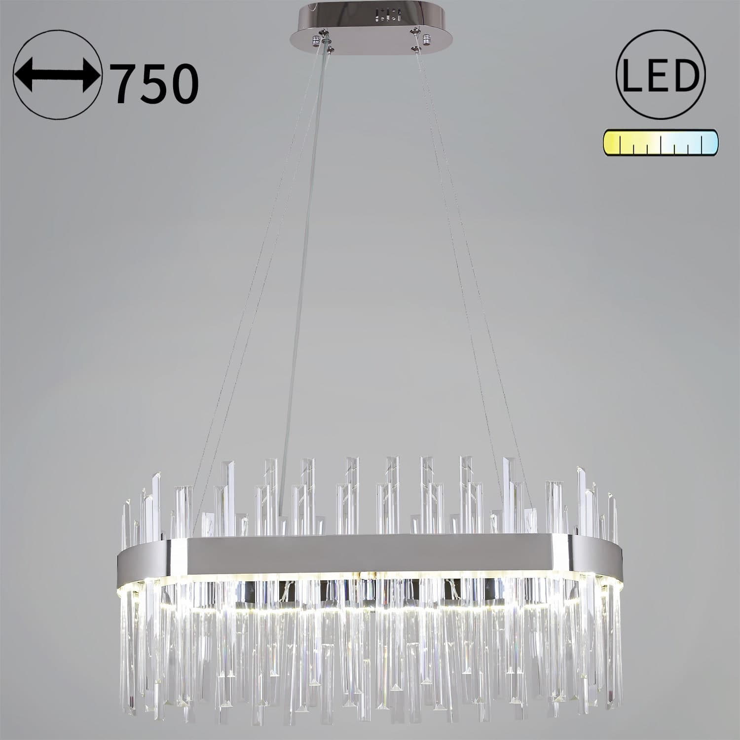 Светильник потолочный Reluce 23880-0.4-750L CR
