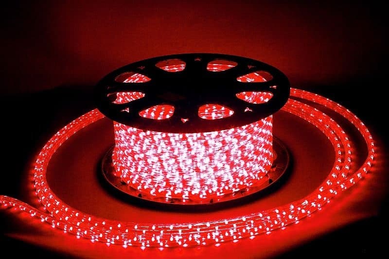 Дюралайт прямоугольный Sneha 10x14-3W-50M-220V-LED-U RD