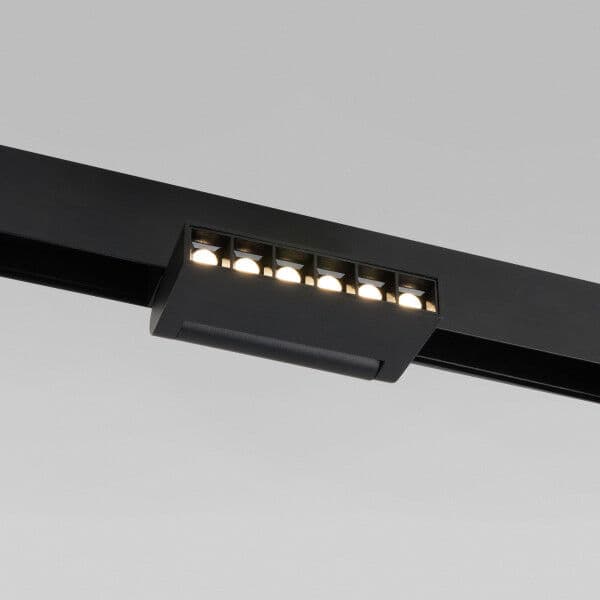 Трековый светодиодный светильник Slim Magnetic HL01 6W 4200K черный 85009/01