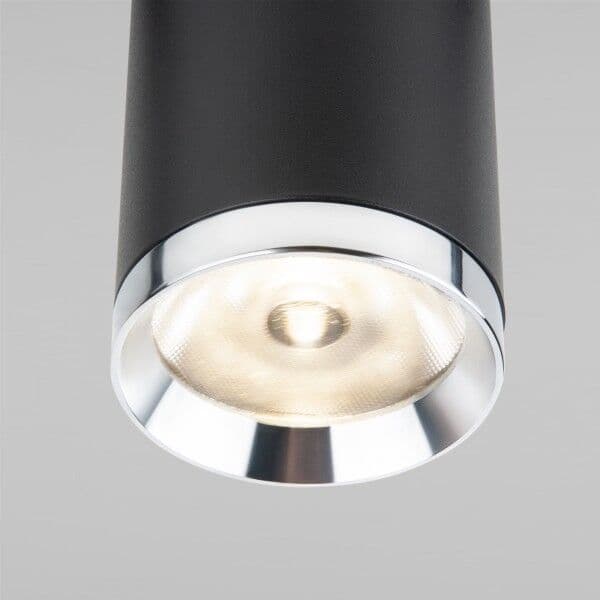 Трековый светильник Slim Magnetic R06 10W 4200K Ringe черный/серебро 85506/01