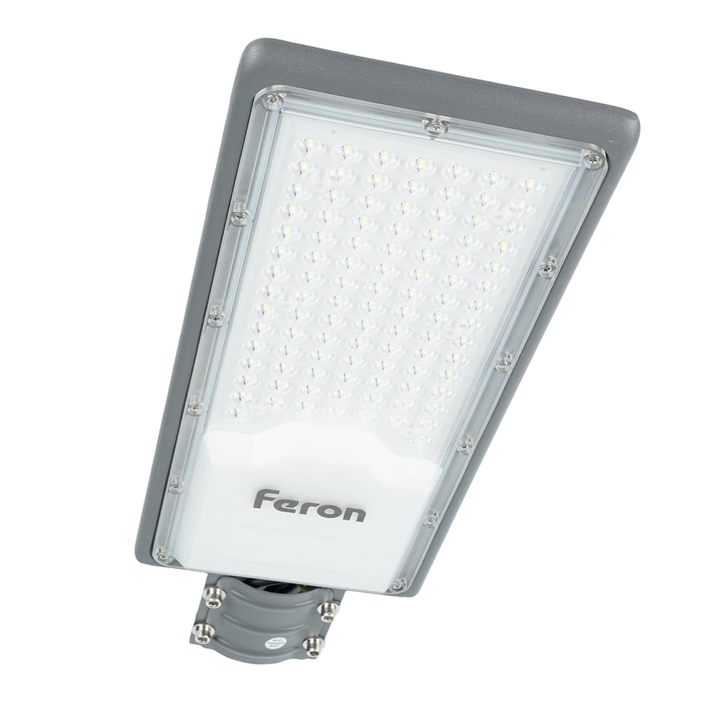 Светодиодный уличный консольный светильник Feron SP3034 80W 6400K 230V, серый