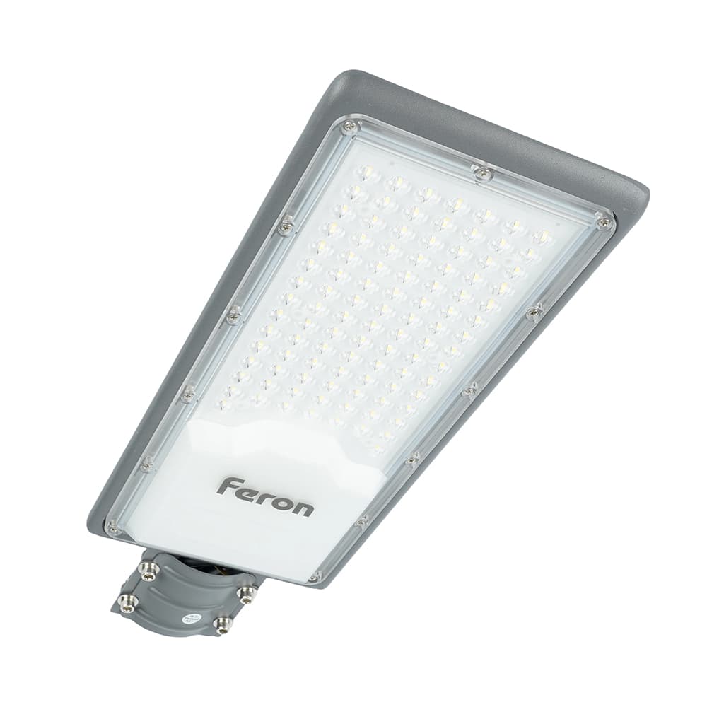 Светодиодный уличный консольный светильник Feron SP3034 80W 6400K 230V, серый