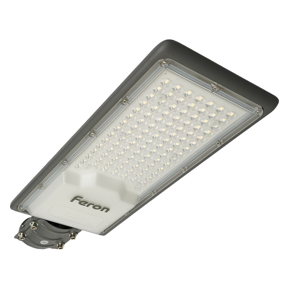 Светодиодный уличный консольный светильник Feron SP3033 100W 6400K 230V, серый