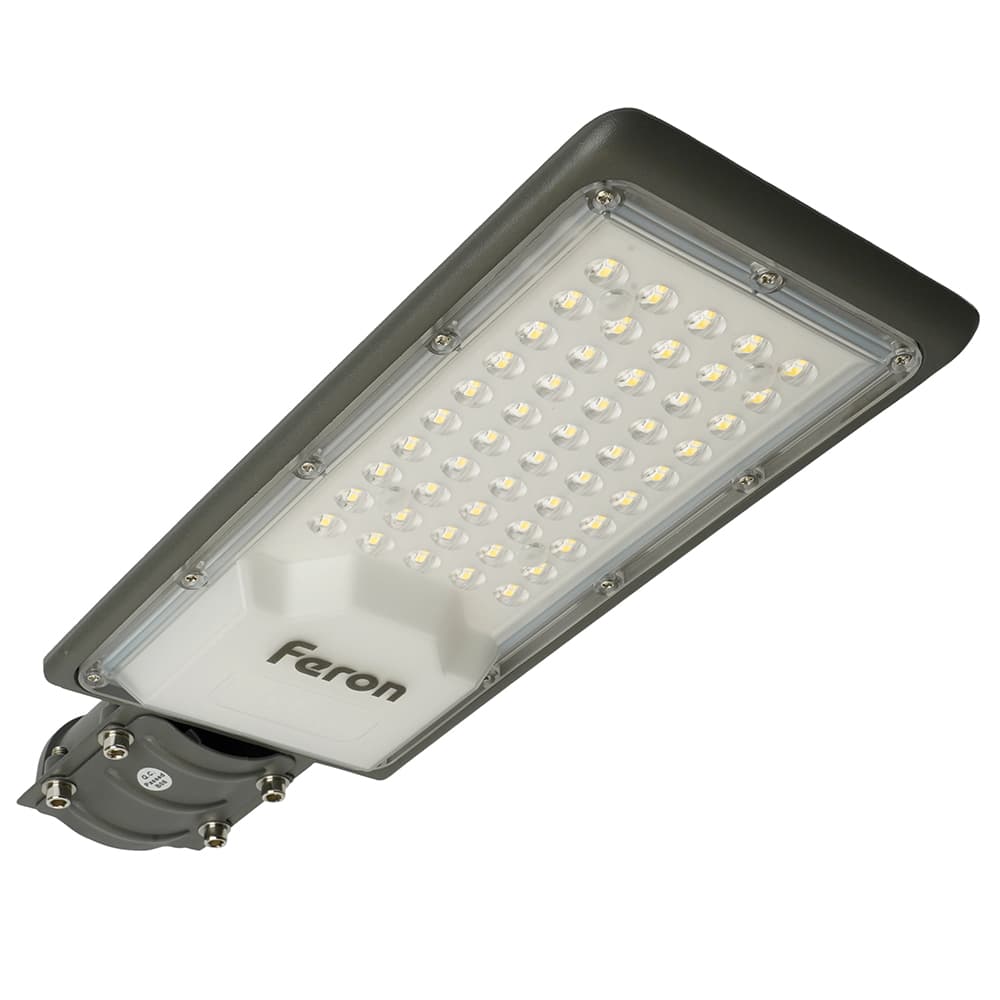 Светодиодный уличный консольный светильник Feron SP3032 50W 6400K 230V, серый