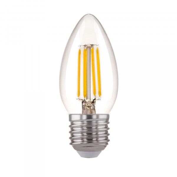Филаментная светодиодная лампа "Свеча" C35 7W 4200K E27 (C35 прозрачный) BLE2736