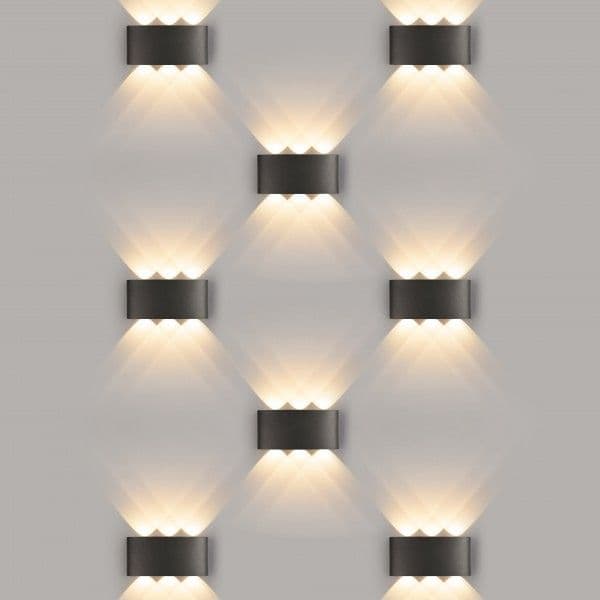 Пылевлагозащищенный светодиодный светильник Twinky Trio чёрный IP54 1551 Techno LED чёрный