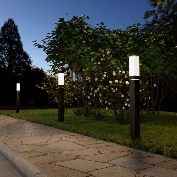Ландшафтный светодиодный светильник чёрный IP54 1537 TECHNO LED
