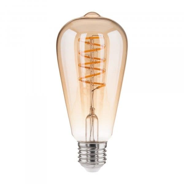 Филаментная светодиодная лампа Dimmable ST64 5W 2700K E27 тонированная BLE2746