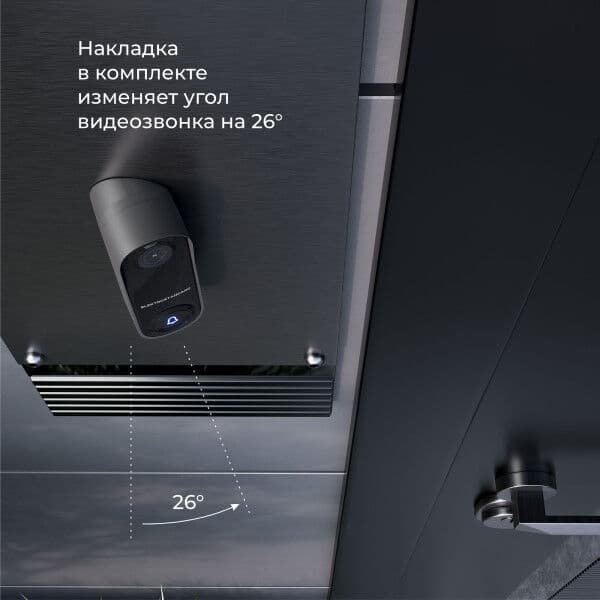 76106/00 видеозвонок Умный дом черный с питанием от сети 76106/00