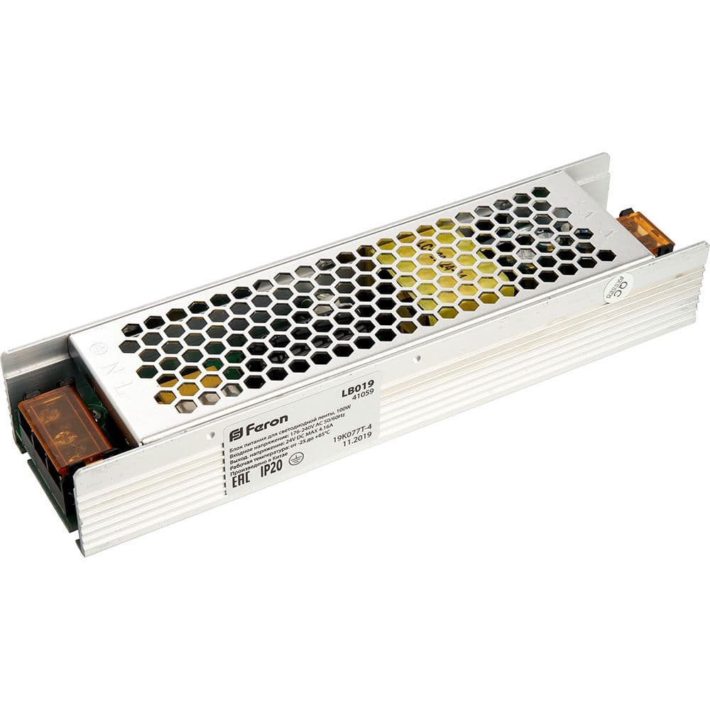 Трансформатор электронный для светодиодной ленты 100W 24V (драйвер), LB019 по цене 1 089 ₽ купить в официальном магазине производителя с доставкой.
