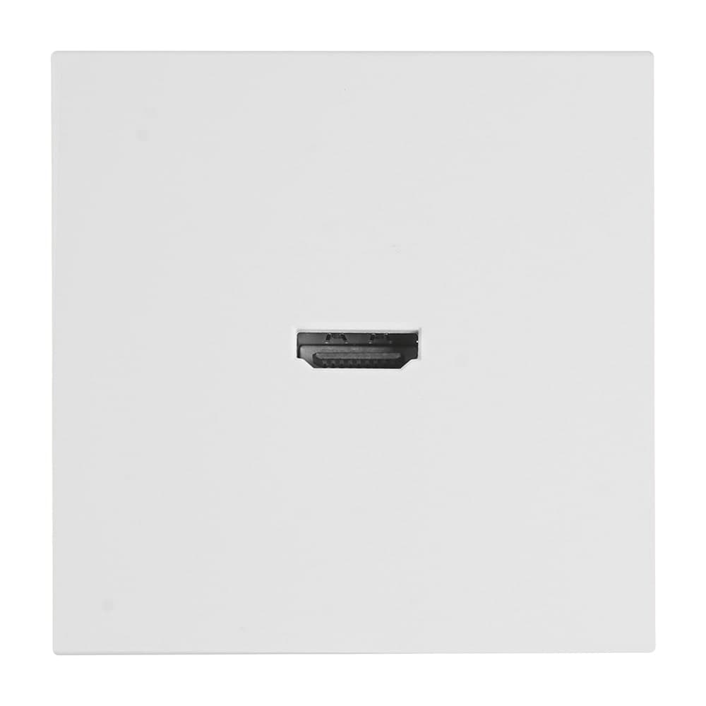 Розетка HDMI 2.0 Type A (механизм), STEKKER серия Мия, RST00-3118-01, белая магнолия