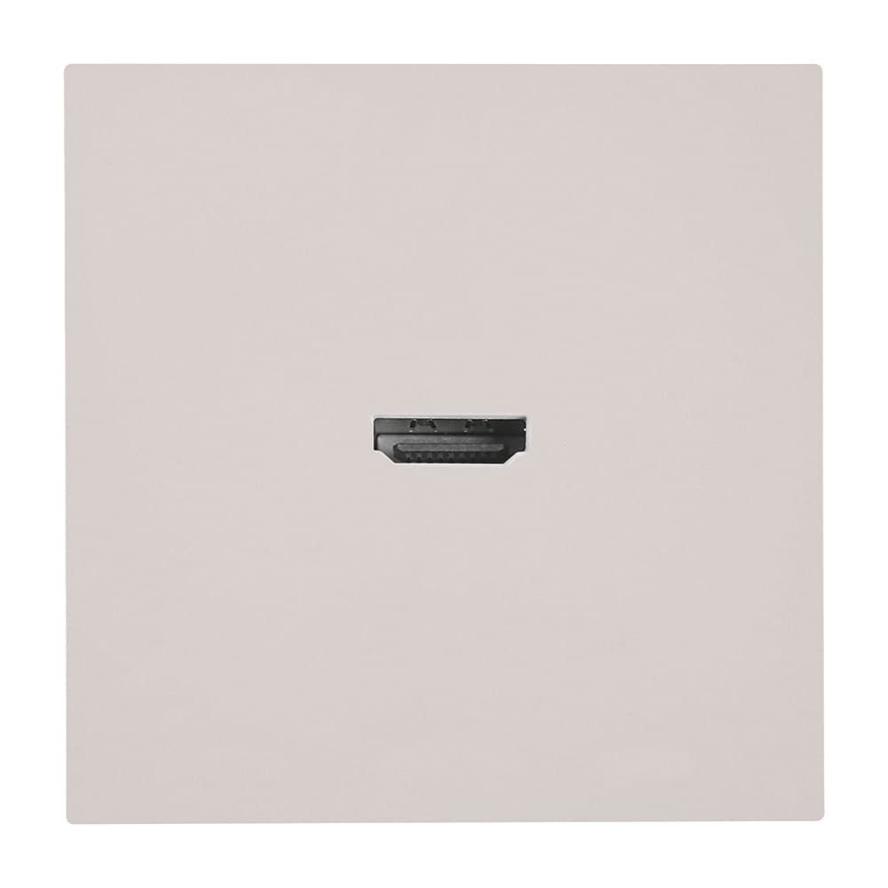 Розетка HDMI 2.0 Type A (механизм), STEKKER, серия Мия, RST00-3118-08, пудровый жемчуг