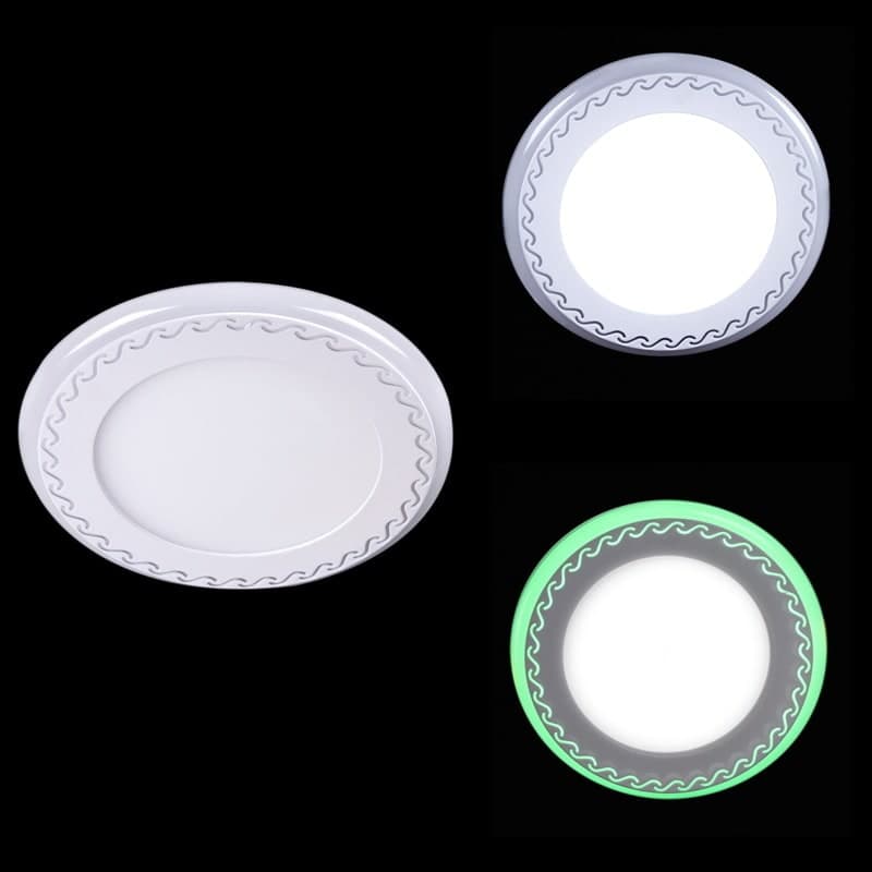 Панель светодиодная Reluce 12618-9.0-001TM LED18+6W WH/DL+GN