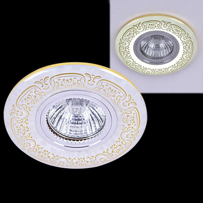 Светильник точечный Reluce 09502-9.0-001MN MR16+LED3W WH/GD