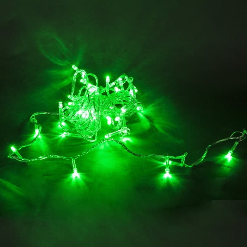 Гирлянда светодиодная 5м, прозрачный провод Sneha A-019 LED GN