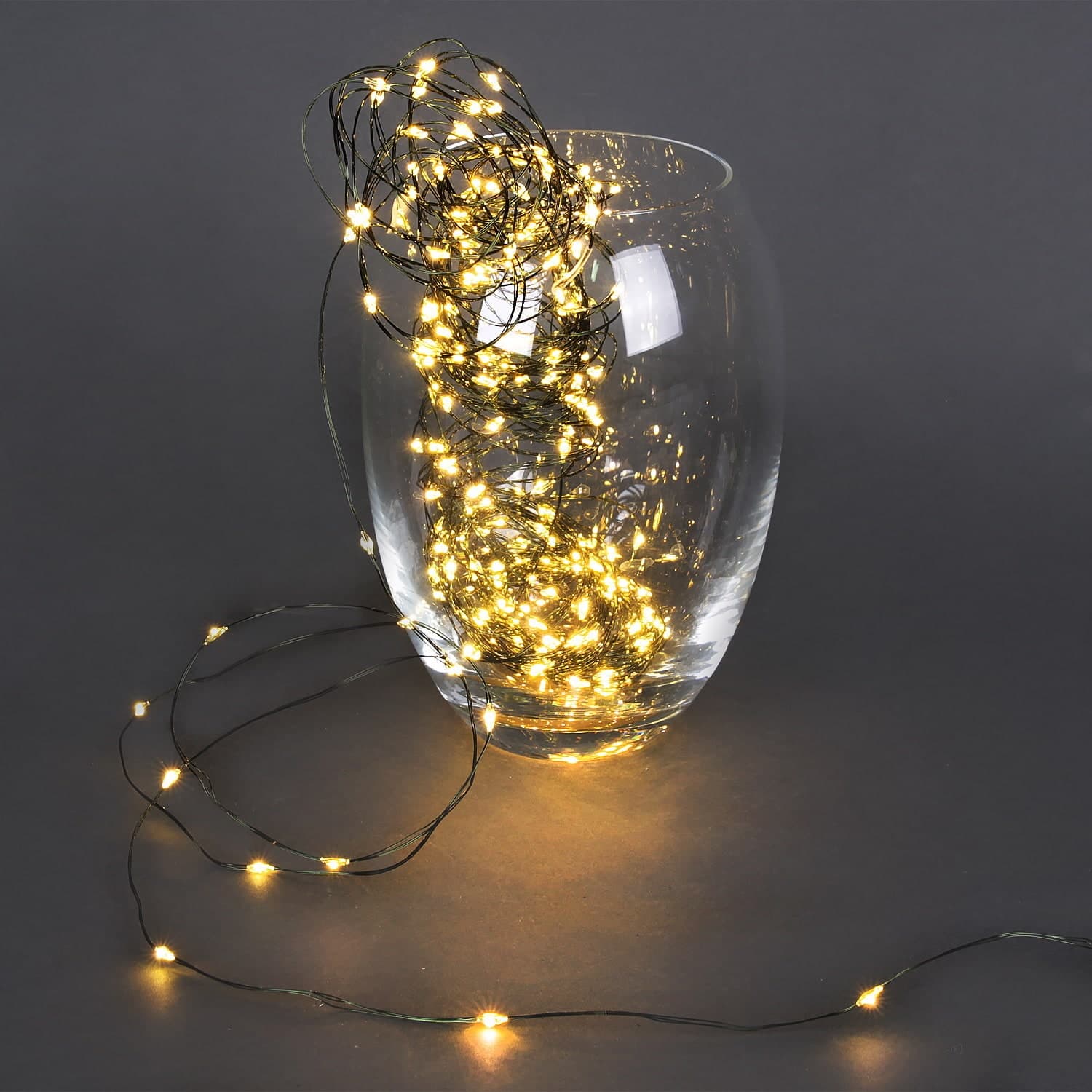 Гирлянда светодиодная "Роса", 20м, 200LED, темно-зеленый провод Sneha A-961A WW