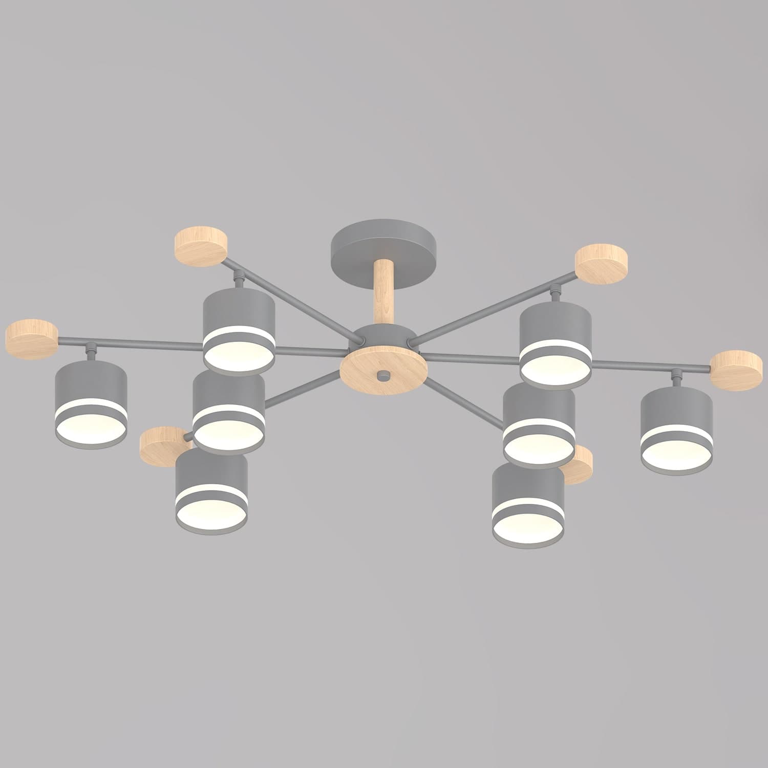 Светильник потолочный Reluce 78730-0.3-08 GX53 GREY+WOOD