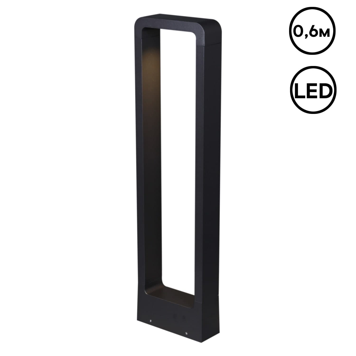 Фонарь Reluce 09962-0.7-001JH 0,6M LED10W BK RLOS
