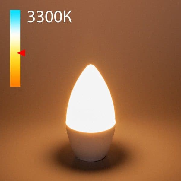 Светодиодная лампа "Свеча" C37 8W 3300K E14 BLE1402